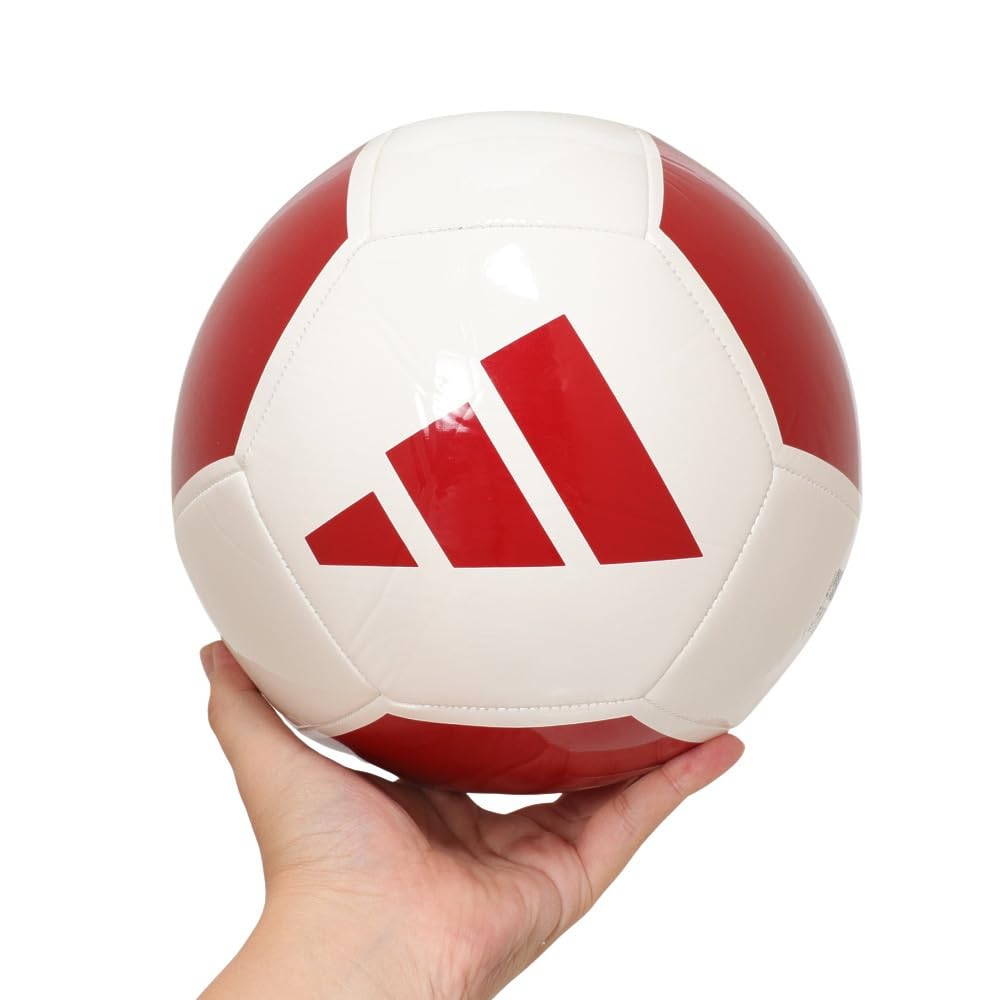 adidas EPP Club Soccer Size AF5935WR x Size and Ball, 5, (White Red, 5, Men's Women's)