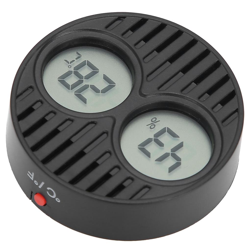 Round Hygrometer Thermometer  Celsius / Fahrenheit  Digital Display High Accuracy Cigar Box Humidor Temperature Monitor