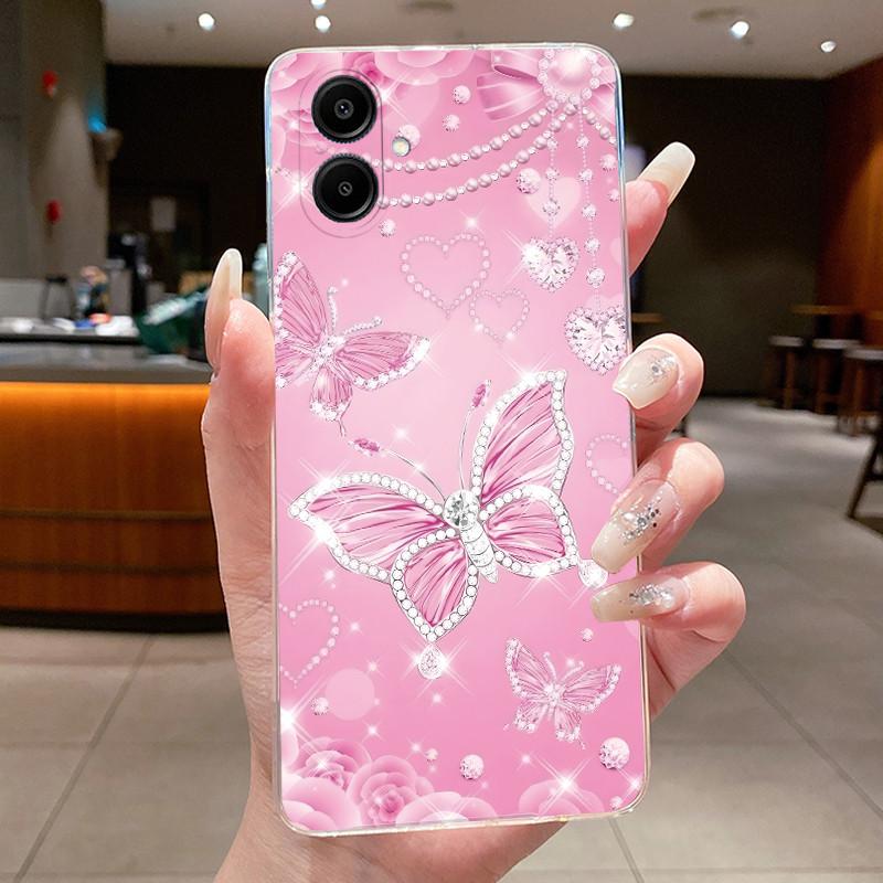 For Samsung Galaxy A06 4G A065F Case Samsung A06 5G A066B Cases Capa Butterfly Phone Shell For Samsung M06 5G F06 Soft TPU Cover