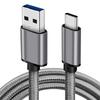 Type-C USB-A Aluminum Braided Nylon Jacket Data Cable Pure Copper Conductor for Android Phones 3A Fast Charging USB3.0 60W