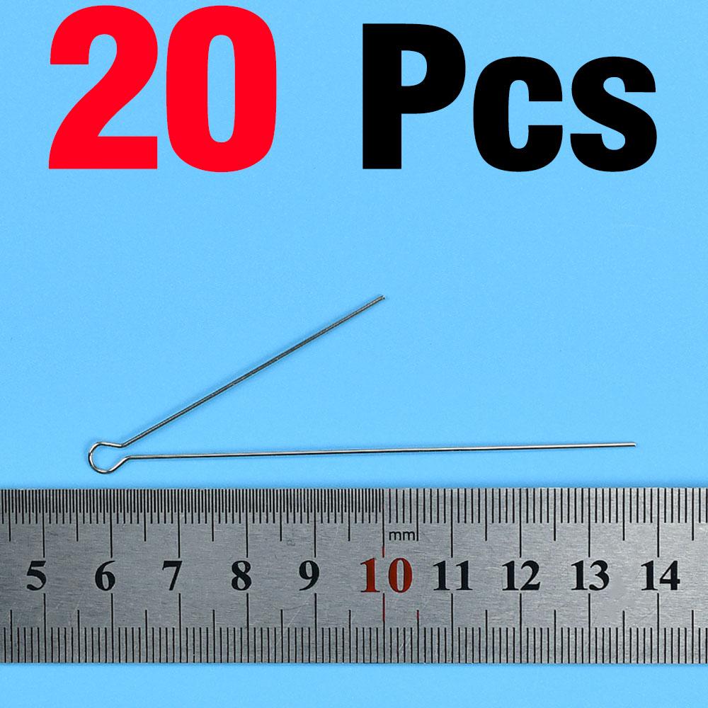 20Pcs/40Pcs 80mm Rotating Sequin Steel Wire DIY Fishing Lure Spinner Spoon Blades Artificial Bait Hook Accessories