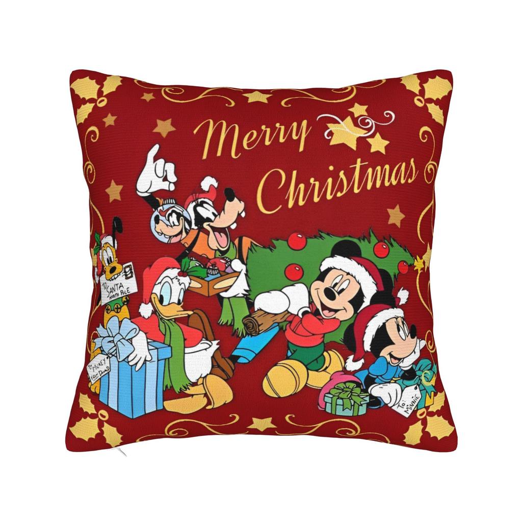 Cute Minnie Mouse Square Pillow Covers Polyester Home Famous Popular Cartoon Cushion Case Cool Decor Pillow Cover 45*45