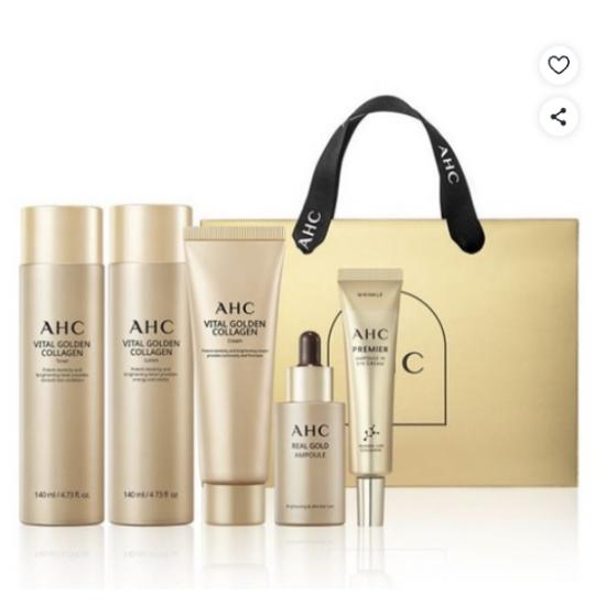 AHC Vital Golden Collagen Special Synergy 5pcs Set Firming Anti-Aging Care Kit