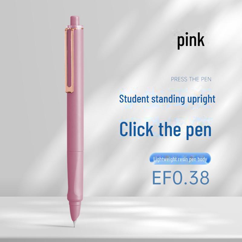 Zhengzi Student Fountain Pen - Iridium Gold 0.5mm Nib, 0.38mm Replaceable Ink Capsule, Steel Construction