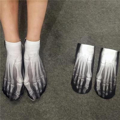 1 para Hallowmas Casual 3D Drukowane Skarpetki Bawełniane za Kostkę dla Męskie/Damskie śmieszne skarpetki