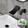 OEING Black Wall-Mounted Waterfall Faucet