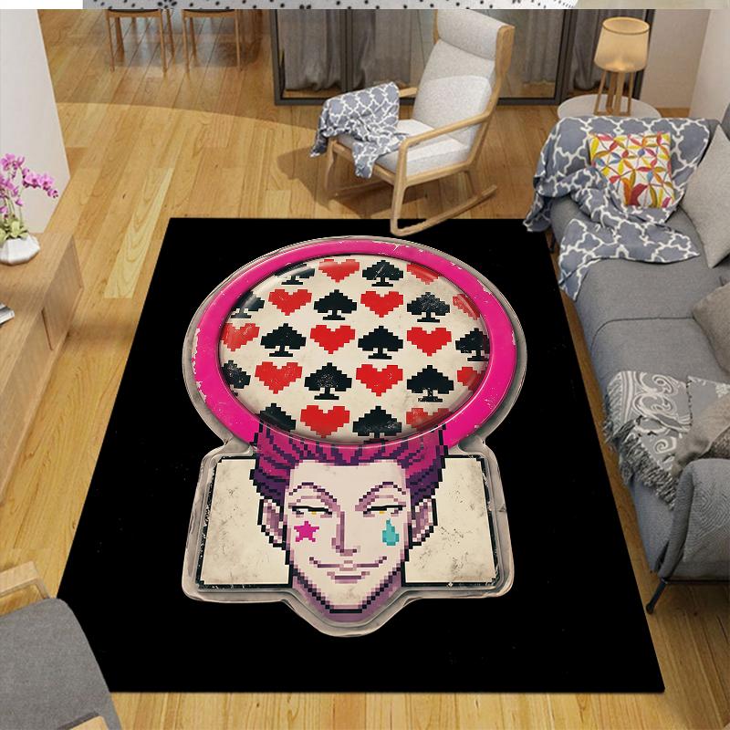 Hisoka Home Sofa Decoration for Living Room & Bedroom, Non‑Slip Play Flannel Floor Mat for Game Room