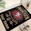 Custom Name Rug Vintage 49ers Football Area Rug Suitable for Indoor And Outdoor,Carpets for Homes, Offices,Living Rooms,Home Decor,Christmas Gift