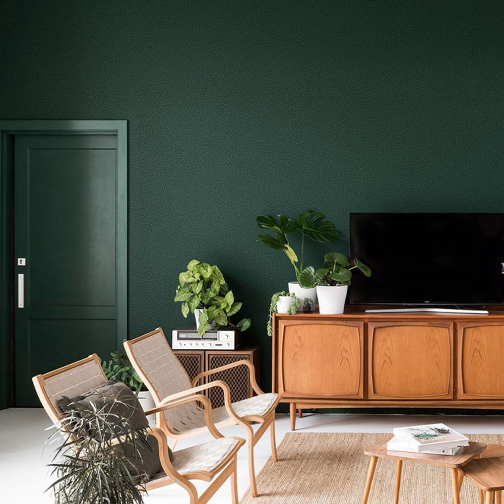 Retro Pure Green Wallpaper Bedroom Living Room Sofa Background Wall Paper Modern