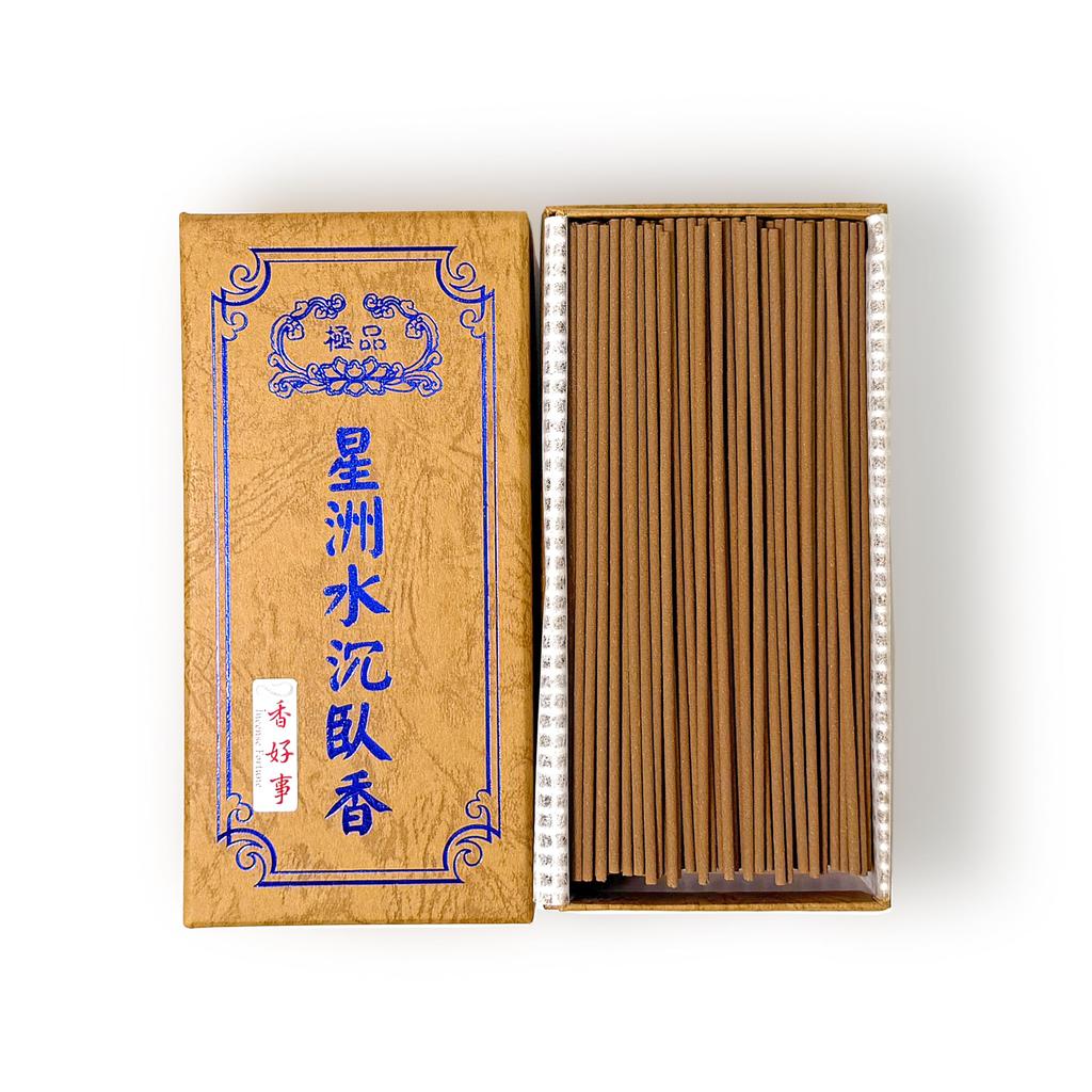 Kokoji SZ Xingzhou Agarwood 150g Incense Sticks, Traditional Taiwanese Incense Made with Southeast Asian Agarwood (15cm)