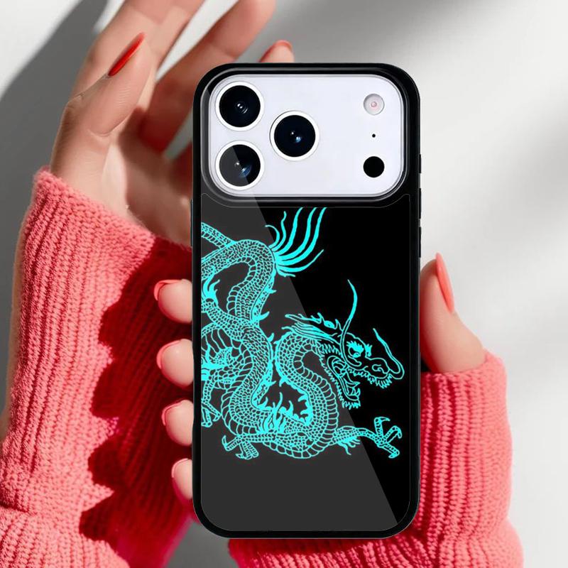 Starodávný japonský drak Pouzdro na telefon pro iPhone 17 16 15 14 13 Pro Max Zadní kryt pro 12 11 Pro Coque