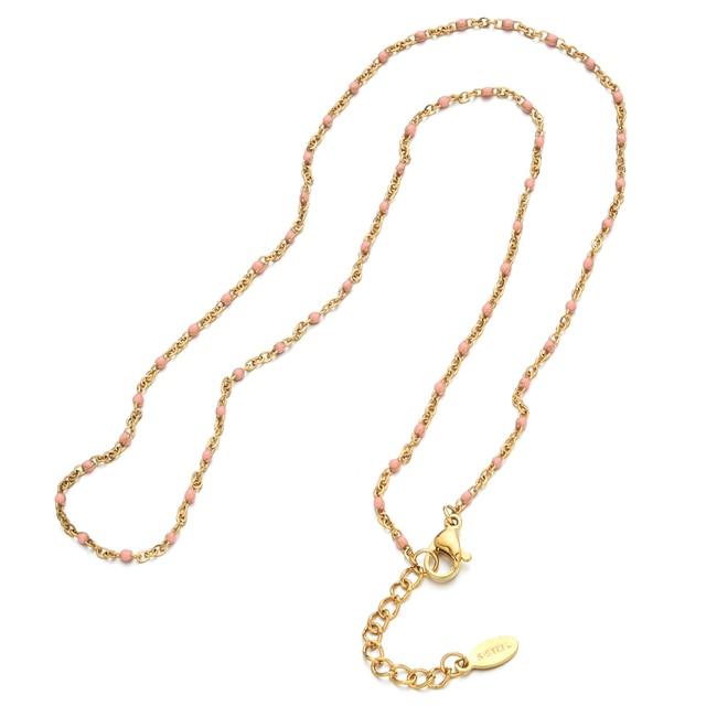 Boho Stainless Steel For Women Bracelets Cute Style Enamel Bracelets Jewelry Gold Tone Color Link Chain BraceletCute Wrist Bracelet