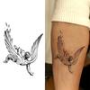 1 Sheet Graffiti Anchor Compass Temporary Tattoos For Adults Hands Necks Ankle, Fake Tattoo Stickers Waterproof Realistic Tatoos