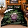Courage the Cowardly Dog Pattern Bedding 3Pcs Set Bed Sheet And Pillowcases For Indoor Bedroom