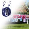 Portable Clothesline with 12 Clips Heavy Duty Laundry Rope Bathroom Laundry Room Indoor Outdoor Camping Travel Clothes Drying Line