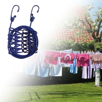 Draagbaar Waslijn met 12 Clips Heavy Duty Waslijn Badkamer Wasruimte Binnen Buiten Kamperen Reizen Kledingdrooglijn