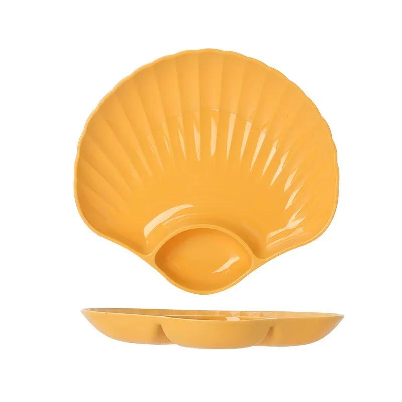 1 Stück Kreative muschelförmige Schalen und Teller aus Kunststoff für den Heimgebrauch