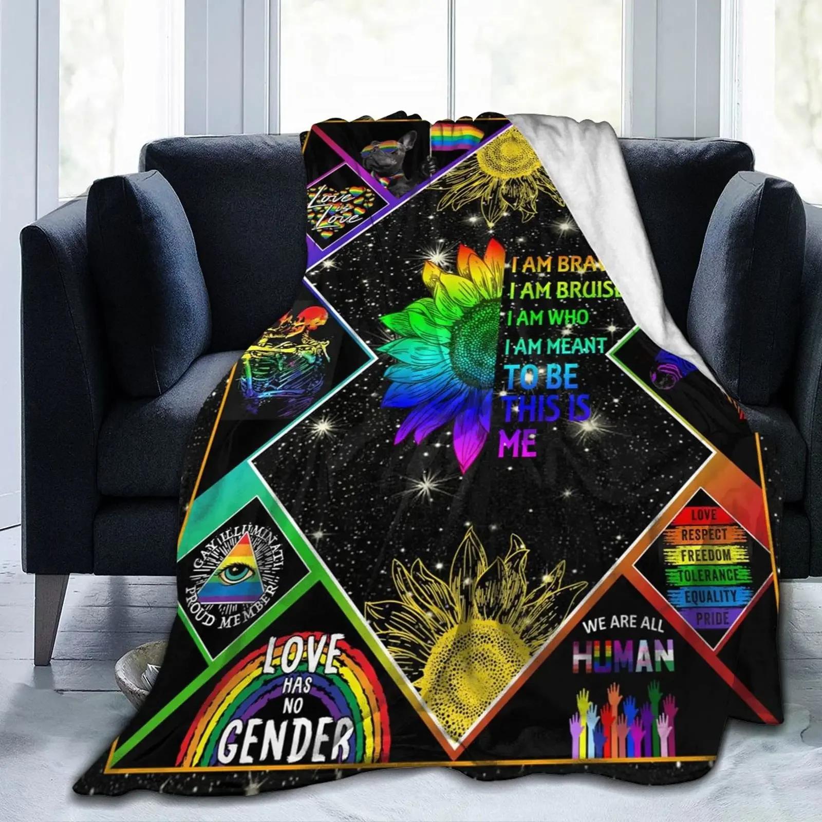 

Rainbow Paw Pattern Super Soft Flannel Throw Blanket for Bed Couch Sofa Lightweight King Queen Size for Kids Adults All Season 80x120cm
