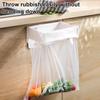 2Pcs Foldable Trash Bag Holder with Magnetic Closure Wall Mounted Folding Garbage Rack Collapsible Hanging Garbage Bag Holder