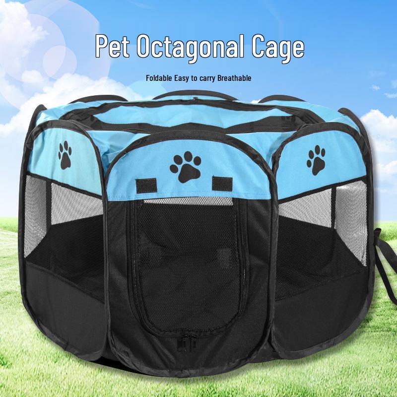 Extra Large Scratch-Resistant Whelping Box: Foldable Kitten & Puppy Tent Cage