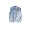 Children's Velvet Vest New Thick Waistcoat Outerwear Boys and Girls Flannel Vest Home Wear Zipper Coat