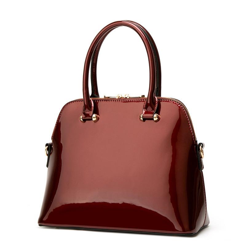 Autumn Patent Leather Women's Bag Bright Face Handbag Fashion Shell Bag Shoulder Crossbody Bag