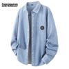 Mark Fairwhale Men's Loose Fit Pure Cotton Denim Workwear Shirt