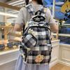 Children's Schoolbag Women's Cartoon Printed Large Capacity Backpack with Coin Purse