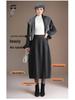 Stylish Elastic Waist Women's Winter 2025 Korean Slimming Casual Mid-Length Skirt