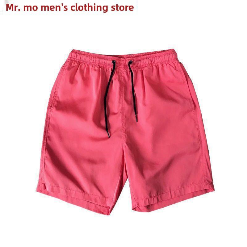 Pánské trendy rychleschnoucí plážové šortky Korejské barvy Candy Color