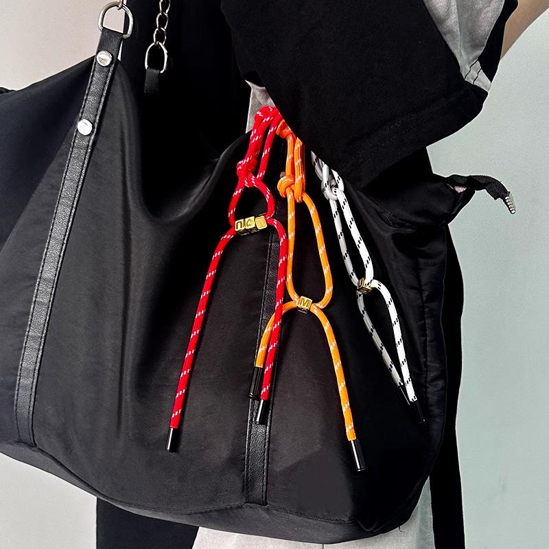 Diy Hand-Woven Mobile Phone Bag Lanyard With 5Mm Thick Colored White Dot Round Cord