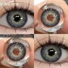 Eyeshare 1Pair NEW Color Contact Lenses High Quality Brown Eye Makeup Contact Fashion Blue Eyes Lenses Gray Contacts 6 Months