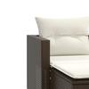 Vidaxl 2-Osobowa Sofa Ogrodowa Z Podnóżkami, Brązowa, Polirattan