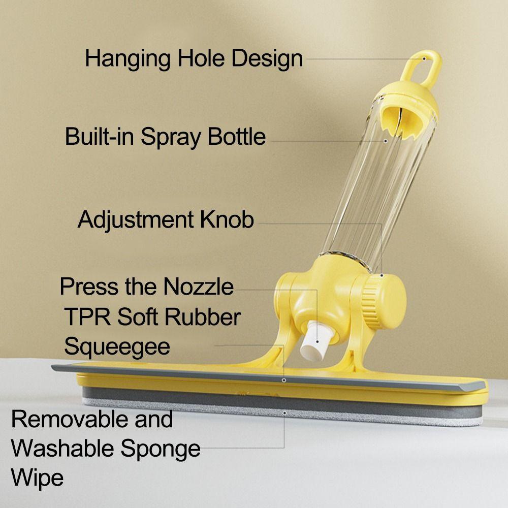 4 in 1 Window Cleaner Silicone Wiper Shower Squeegee Brush Bathroom Accessories