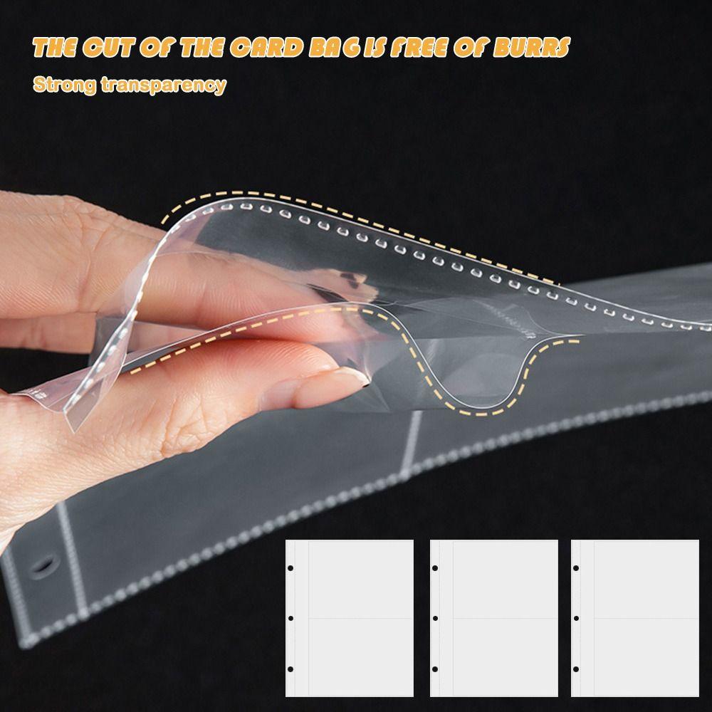 10 шт. або 25 шт. прозорих аркушів підшивки для фотокарток Kpop із кількома кишенями Фотоальбом для фото