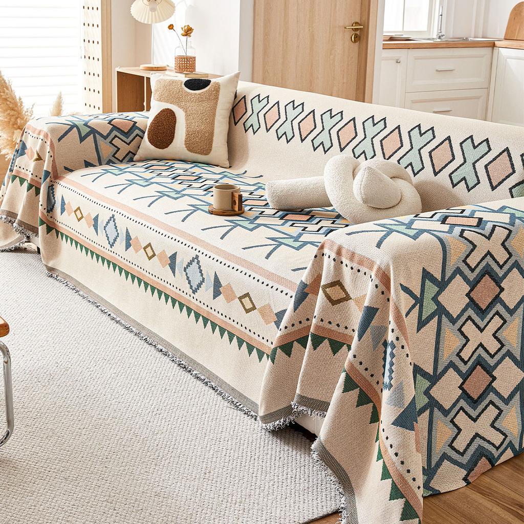 Bohemian Style Sofa Cover Fabric Shenier Sofa Cover Universal Versatile Sofa Cushion Towel Multifunctional Decorative Blankets