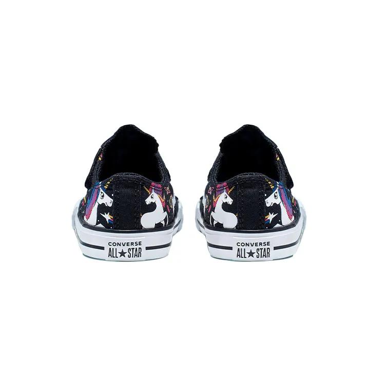 Converse All Star Low top Toddler Shoes Unicorn Black Infant Toddler (Unisex) Toddler Shoes 765476C