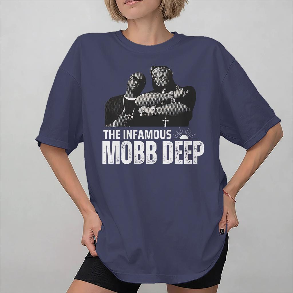 Mobb Deep The Infamous Tee Shirt for Unisex Women Graphic Printing T Shirts Cotton Clothes