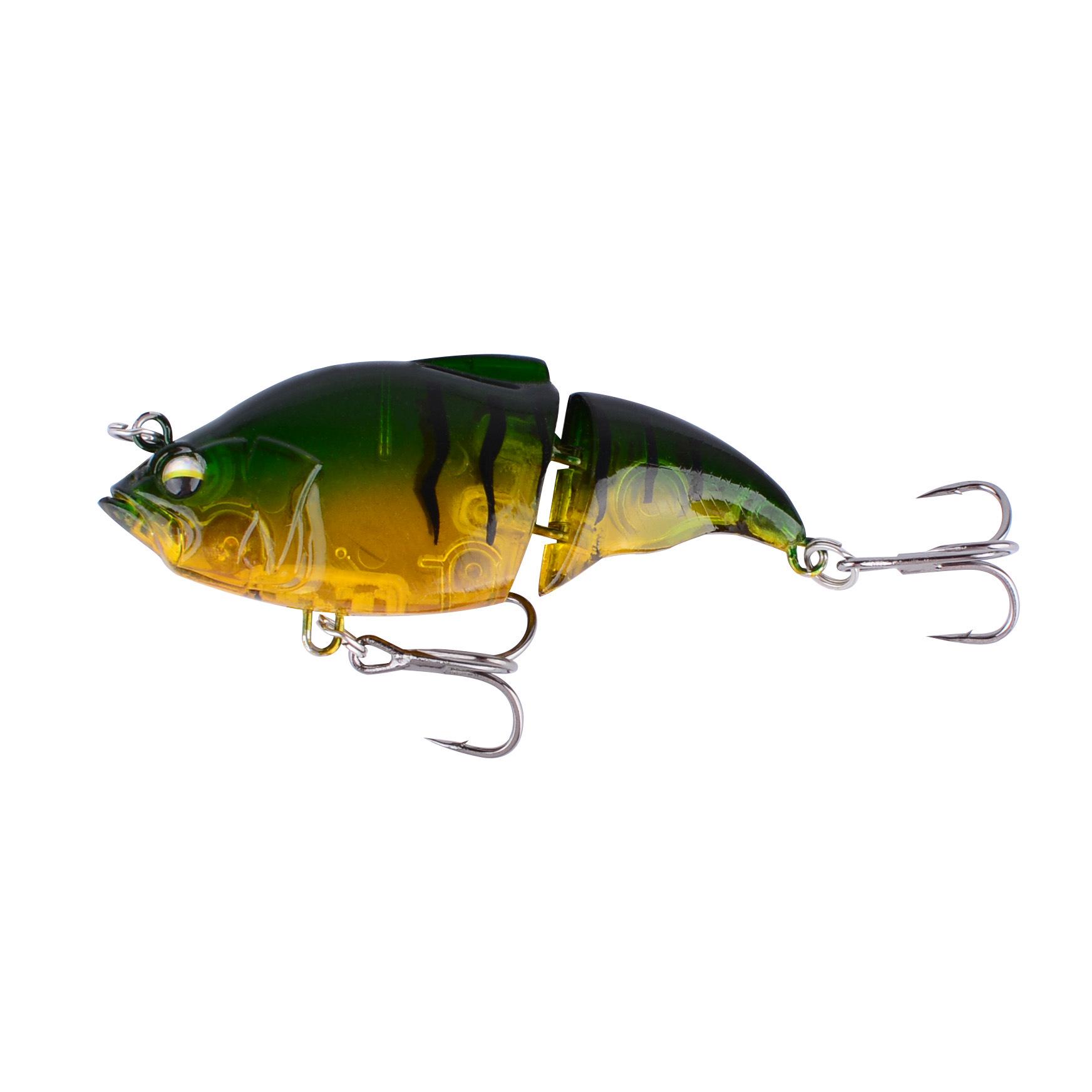 

7.5cm/10g Two-Section Floating Minnow Lure: Multi-Section Bionic Bait for Long Cast Fishing.