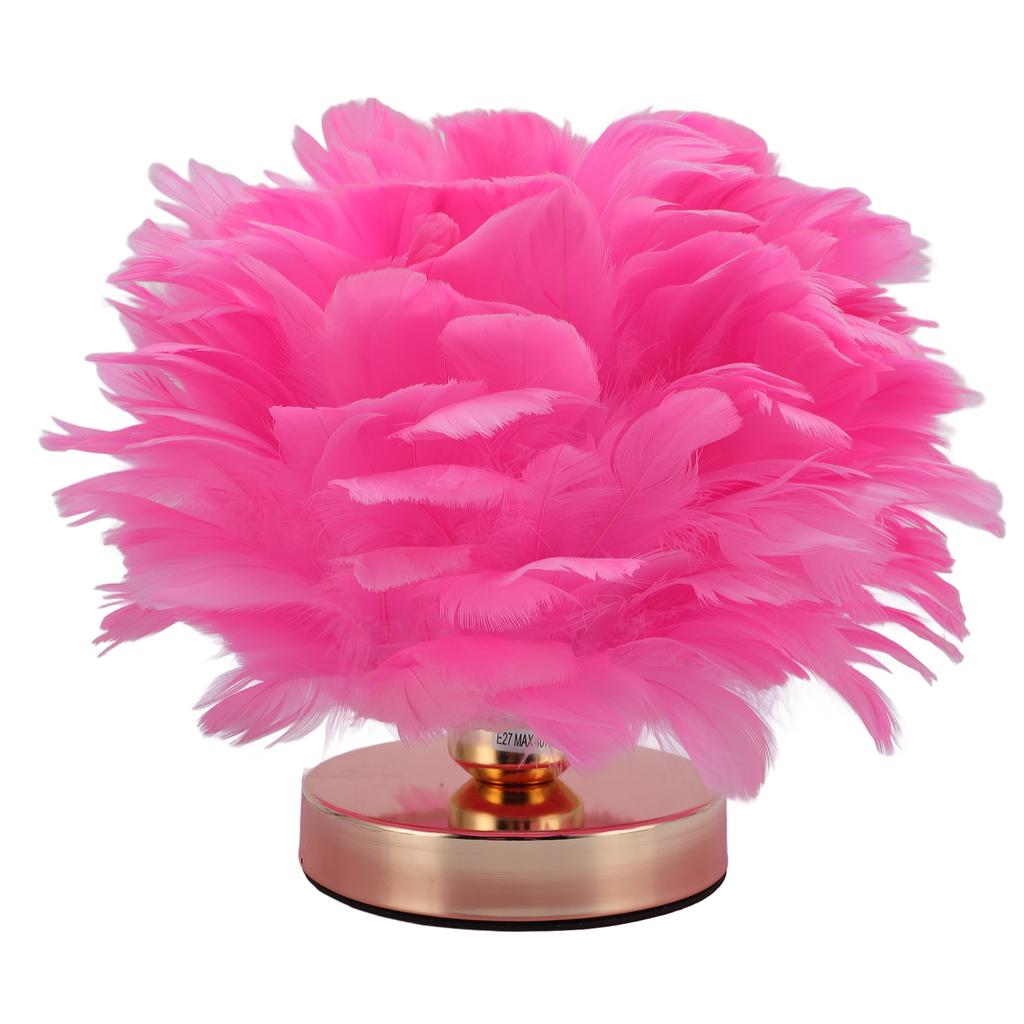 Plume Bedside Table Lamp E27 Decorative Modern Plume Night Light Nightstand Lamp for Living Room Bedroom Wedding Decor