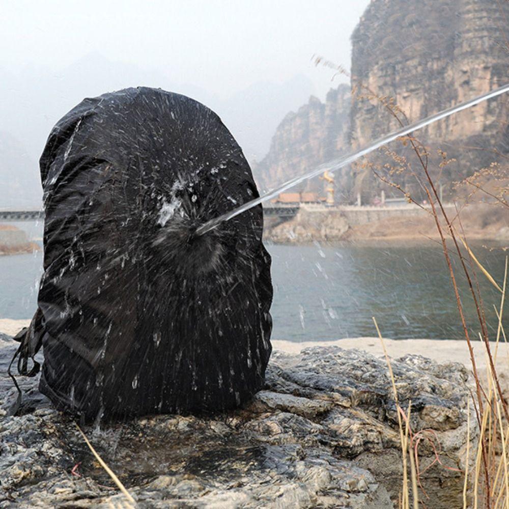 Oxford Cloth Reflective Rain Cover Double Buckle Outdoor Bag Cover Backpack Rain Cover  Cycling