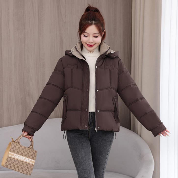 Cotton clothes women's autumn and winter new small short thickened design warm cotton clothes jacket women's clothing