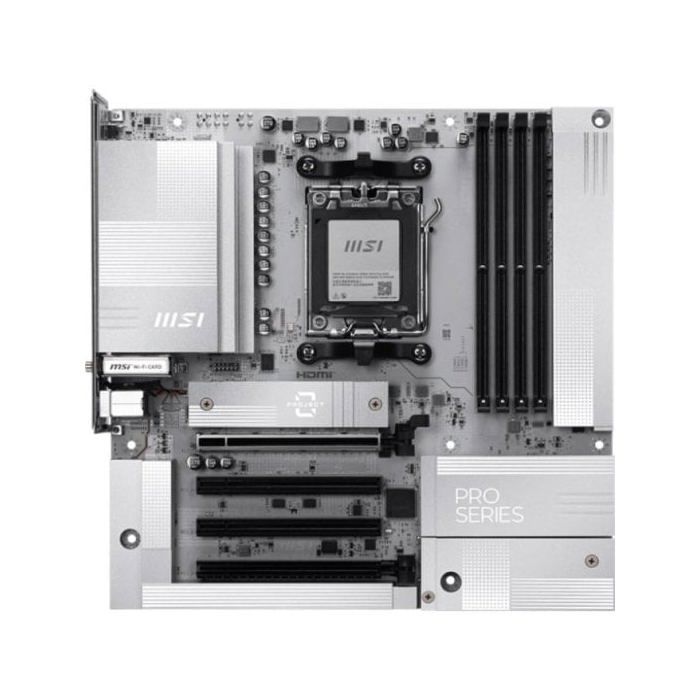 Placa Base MSI PRO B850M-A WIFI AMD B850 AM5 DDR5 mATX Wi-Fi 7 PCIe 5.0 RAID