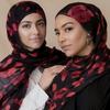 Rose Flower Silk Scarf With Breathable And Warmth For Women Fashion Accessory