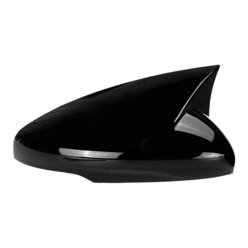 1 Pair of Rearview Mirror Housings for Ford Electric Vehicle Mach-E - Horn Cover Modification Parts Glossy Black