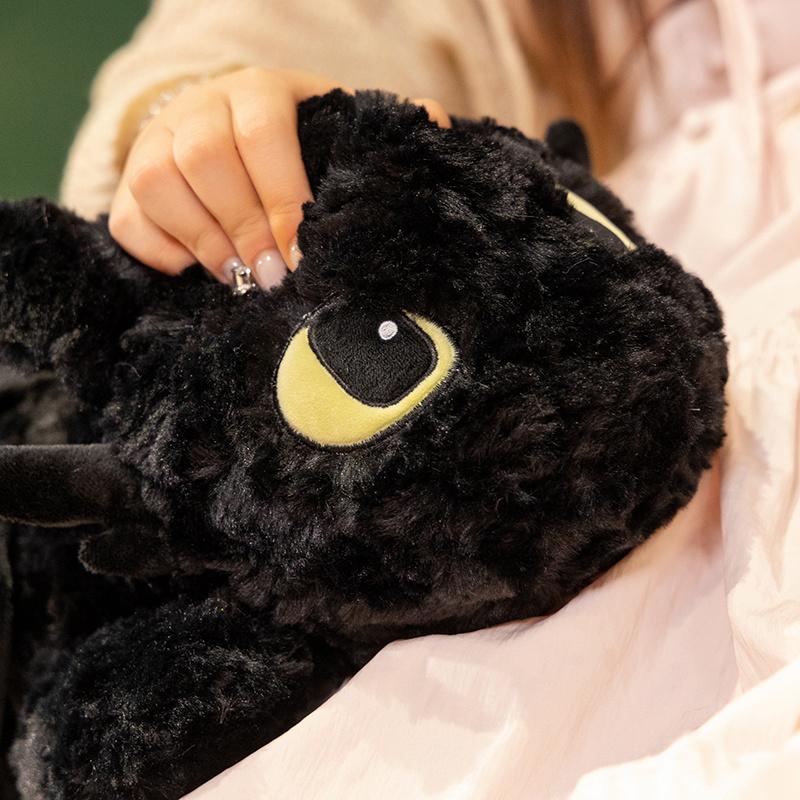 55/70cm Roztomilá panenka malého draka Plněná plyšová hračka Simulace Kreslená Anime Měkký polštář na pohovku nebo postel Dětský vánoční dárek k narozeninám