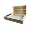 3 in 1 Rabbit Hay Feeder with Litter Box, Wooden Bowls for Guinea Pig Chinchilla