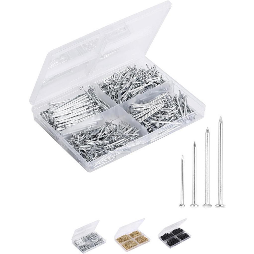 Cross-Border 200PCS Nail Set with Tools – Multi-Size for Walls, Wood & Picture Frames