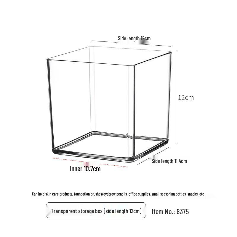 Acrylic Desktop Pen Holder: Large-Capacity Transparent Storage Box for Office or College Students