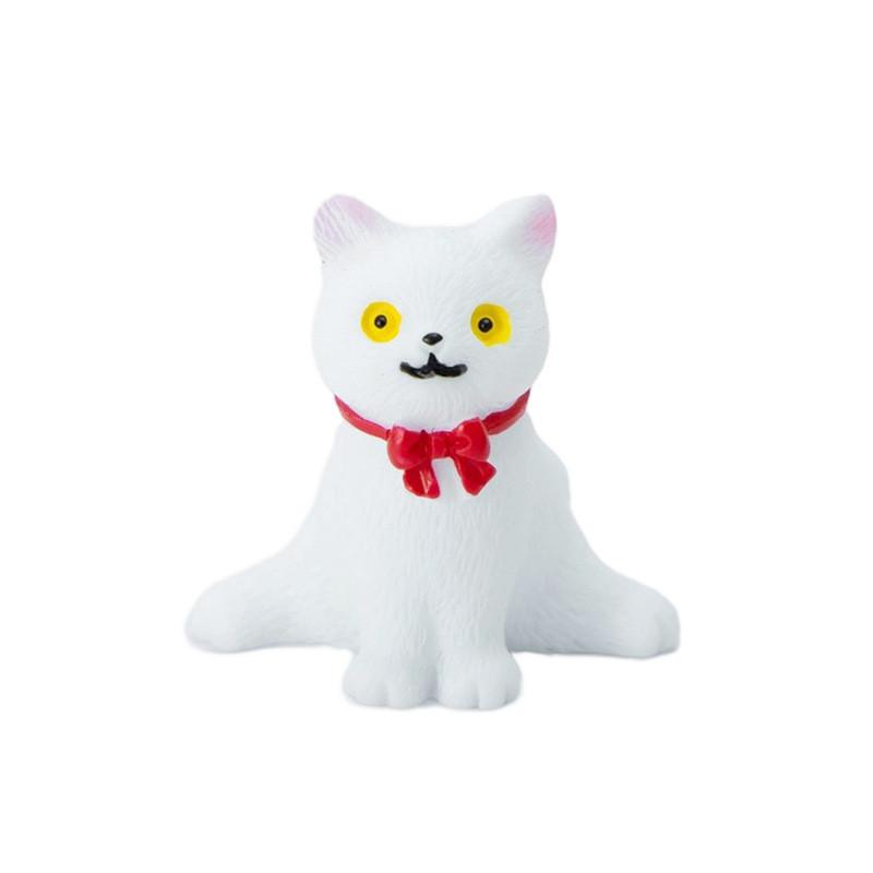 Cat Cute Micro Landscape Resin Ornament With Bow Tie Design For Home Decoration